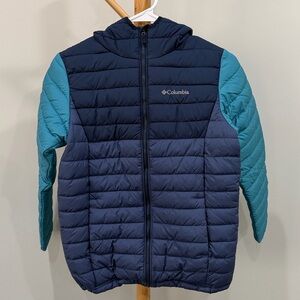 Columbia Boys Powder Lite Hooded Jacket, size L (14/16)